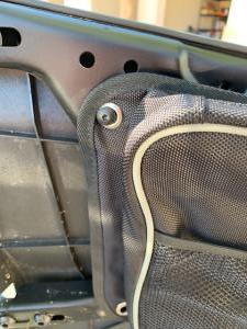 RZR door bolts on Kemimoto storage bag